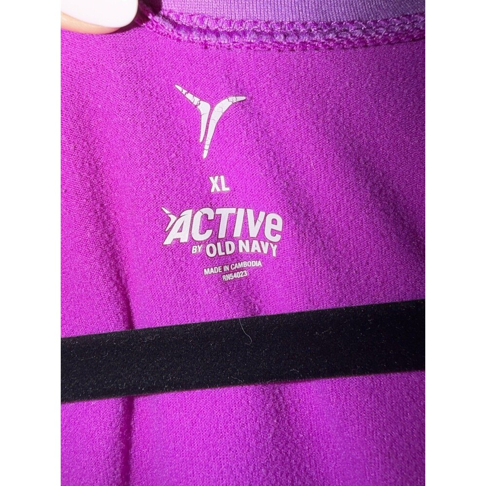 Old Navy Active Purple Full Zip Performance Jacket XL Lightweight Athletic - Picture 3 of 4